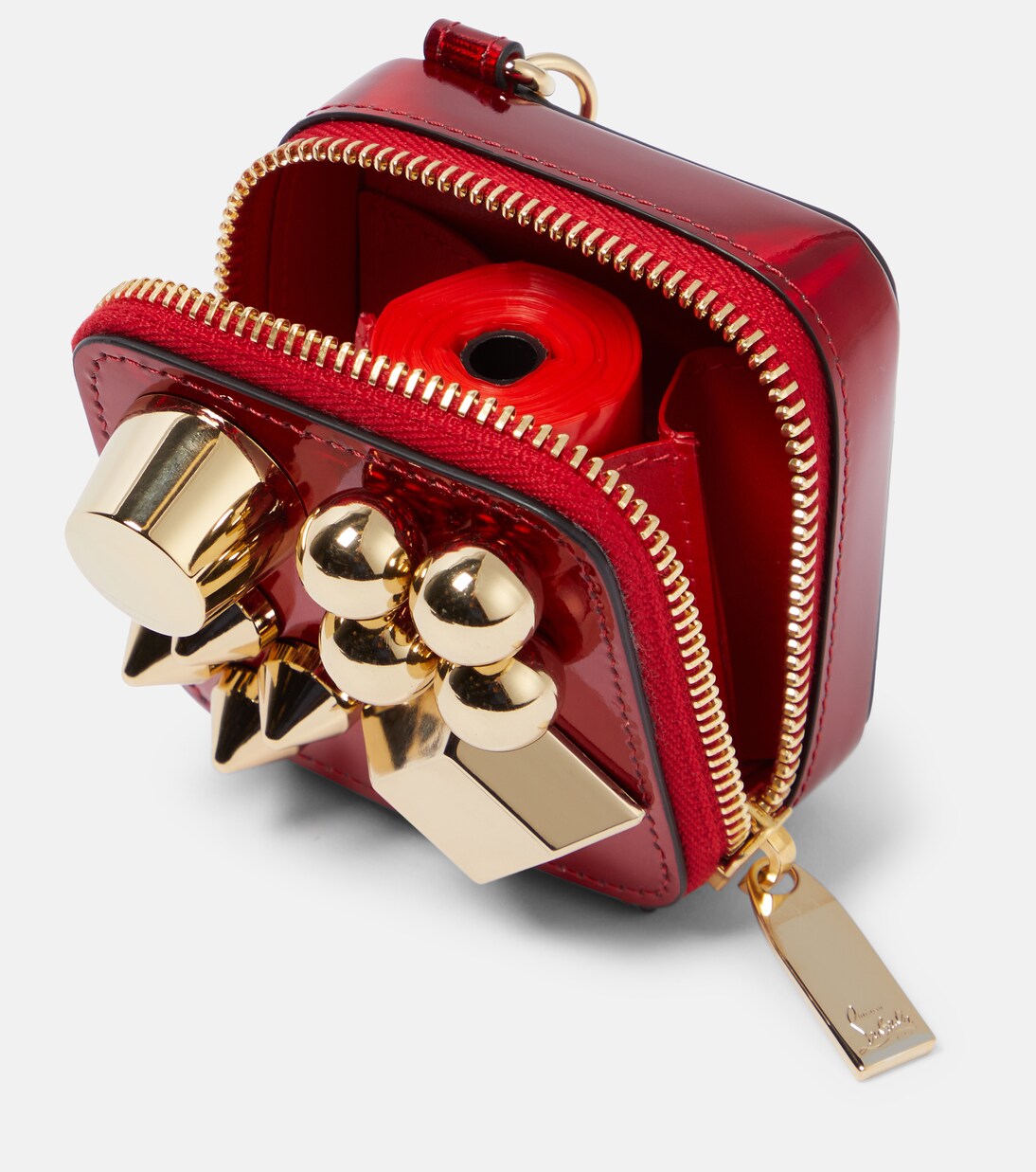 Embellished leather waste bag holder | Christian Louboutin