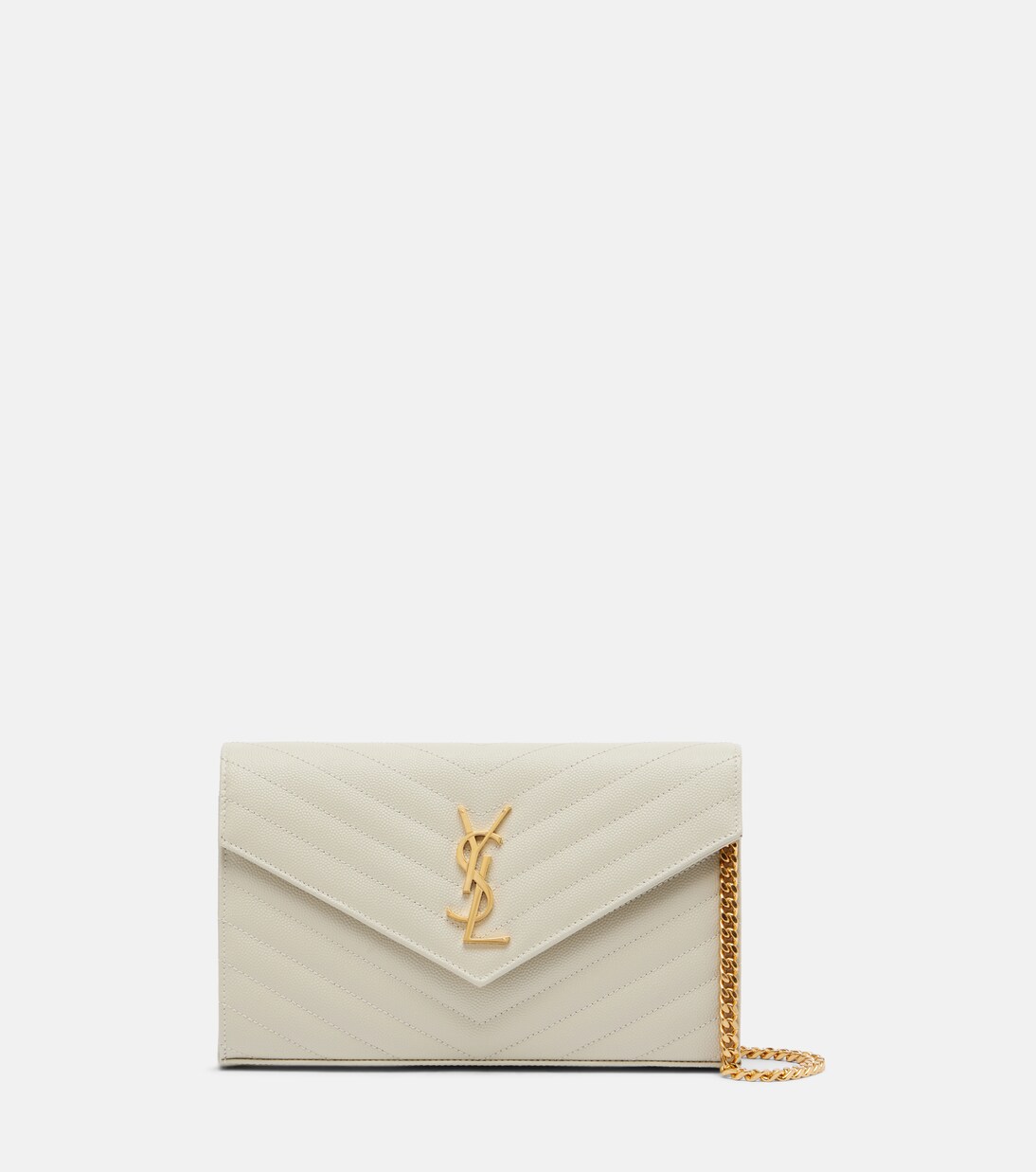 Cassandre matelassé leather wallet on chain | Saint Laurent