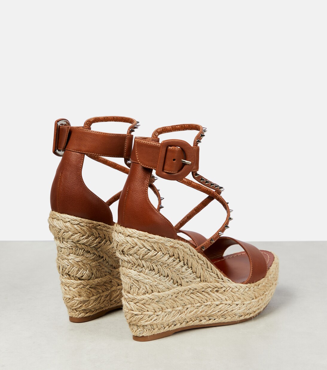 Chocazeppa leather wedge espadrilles | Christian Louboutin