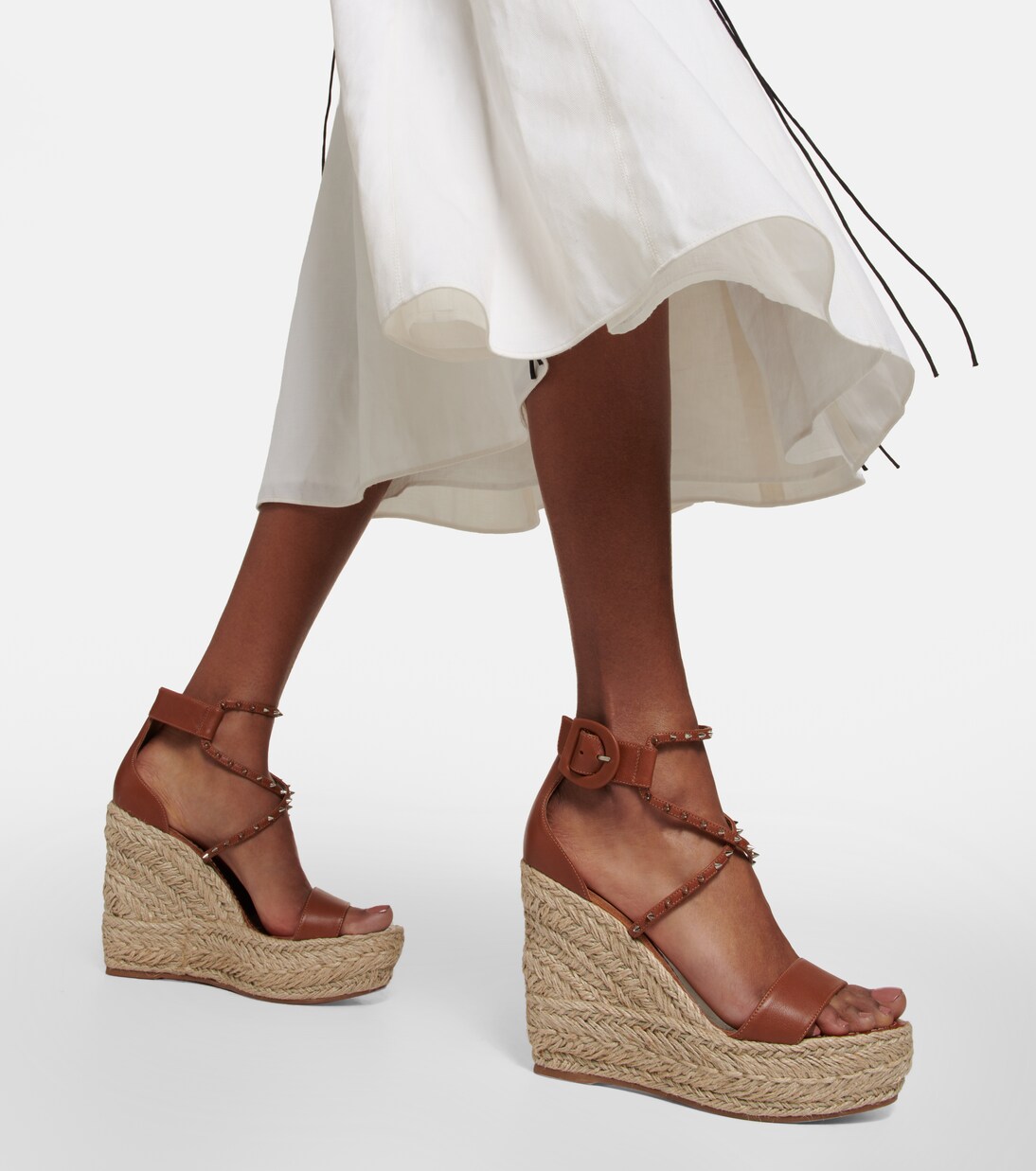 Chocazeppa leather wedge espadrilles | Christian Louboutin