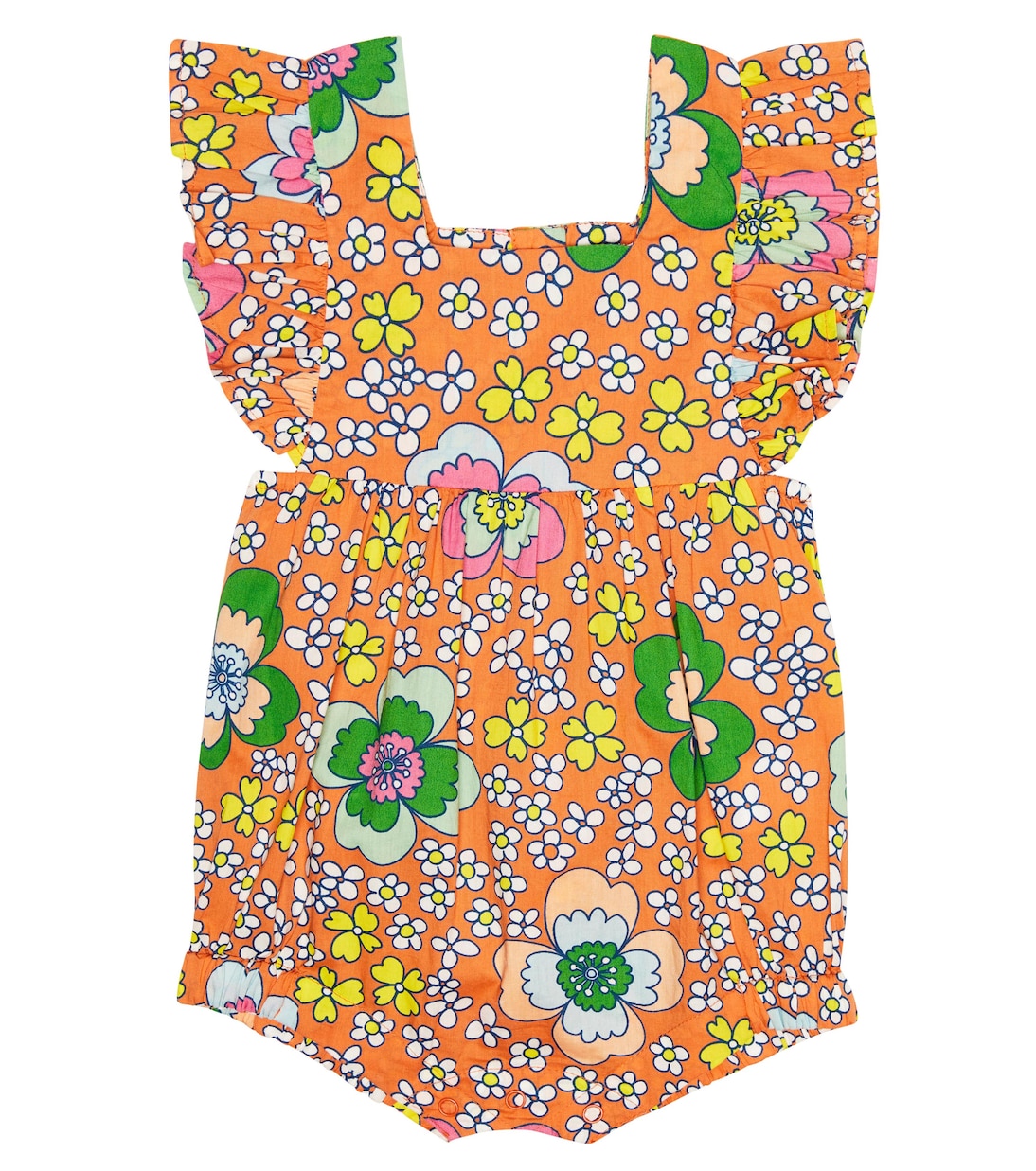 Baby floral cotton romper | Stella McCartney Kids