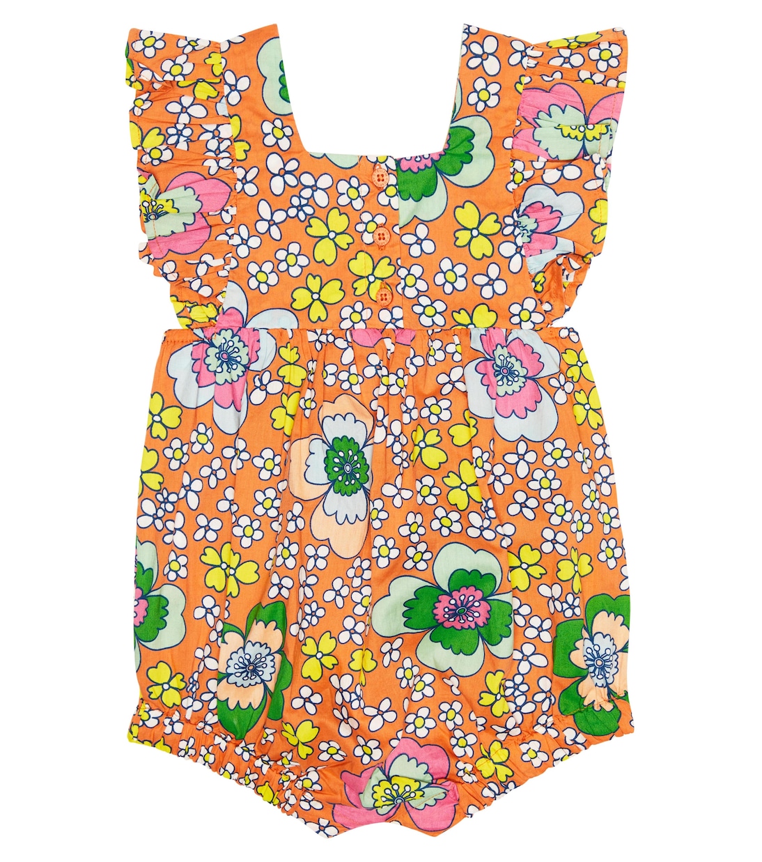 Baby floral cotton romper | Stella McCartney Kids