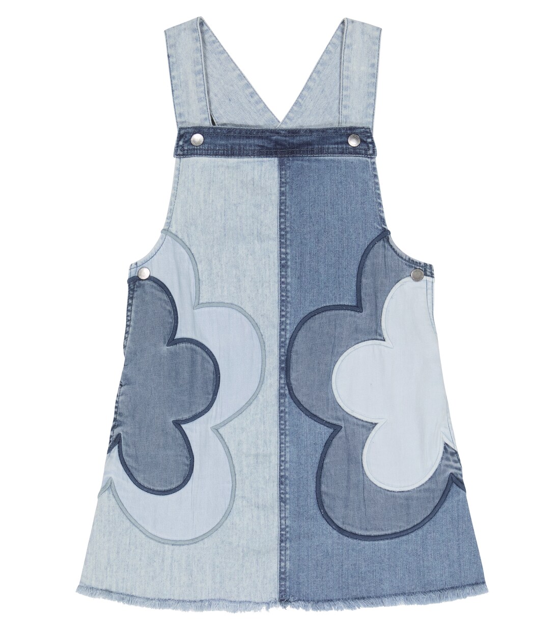 Floral patchwork denim dress | Stella McCartney Kids