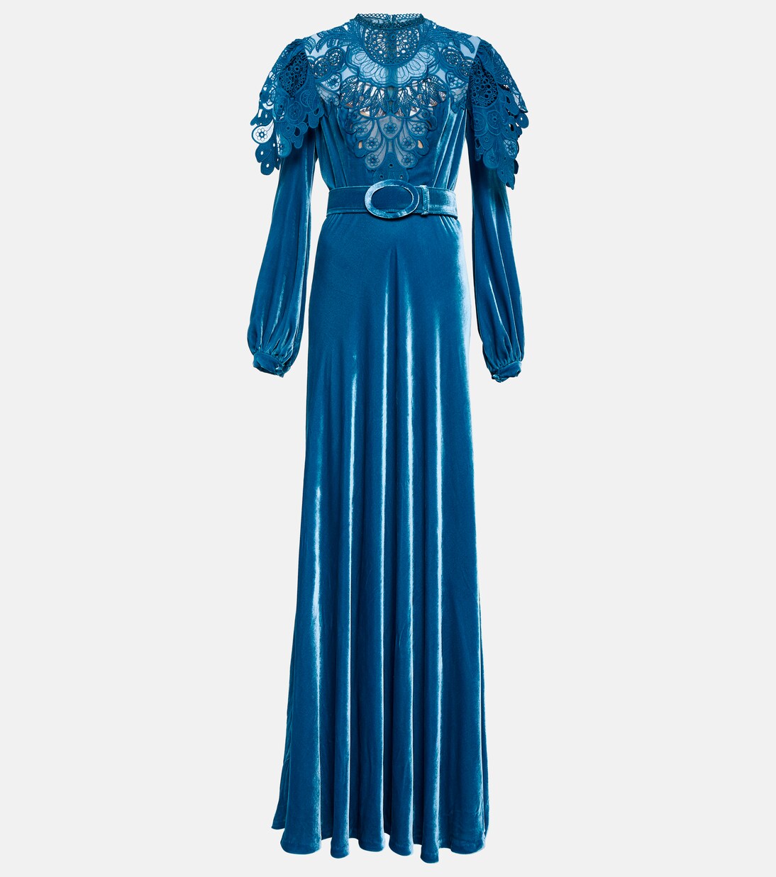 Robe aus Samt | Costarellos