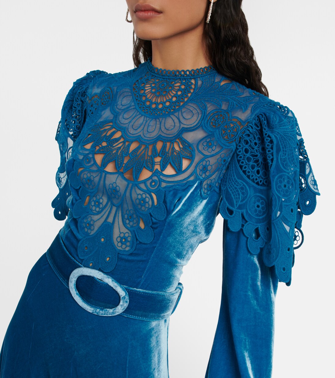 Robe aus Samt | Costarellos