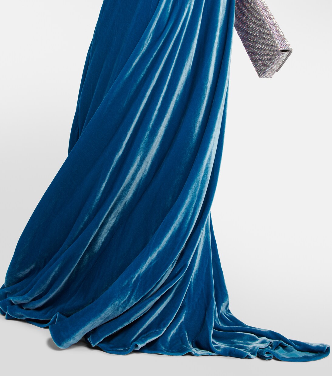 Robe aus Samt | Costarellos