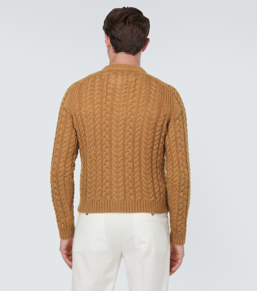 Cable-knit mohair-blend cardigan | Wales Bonner