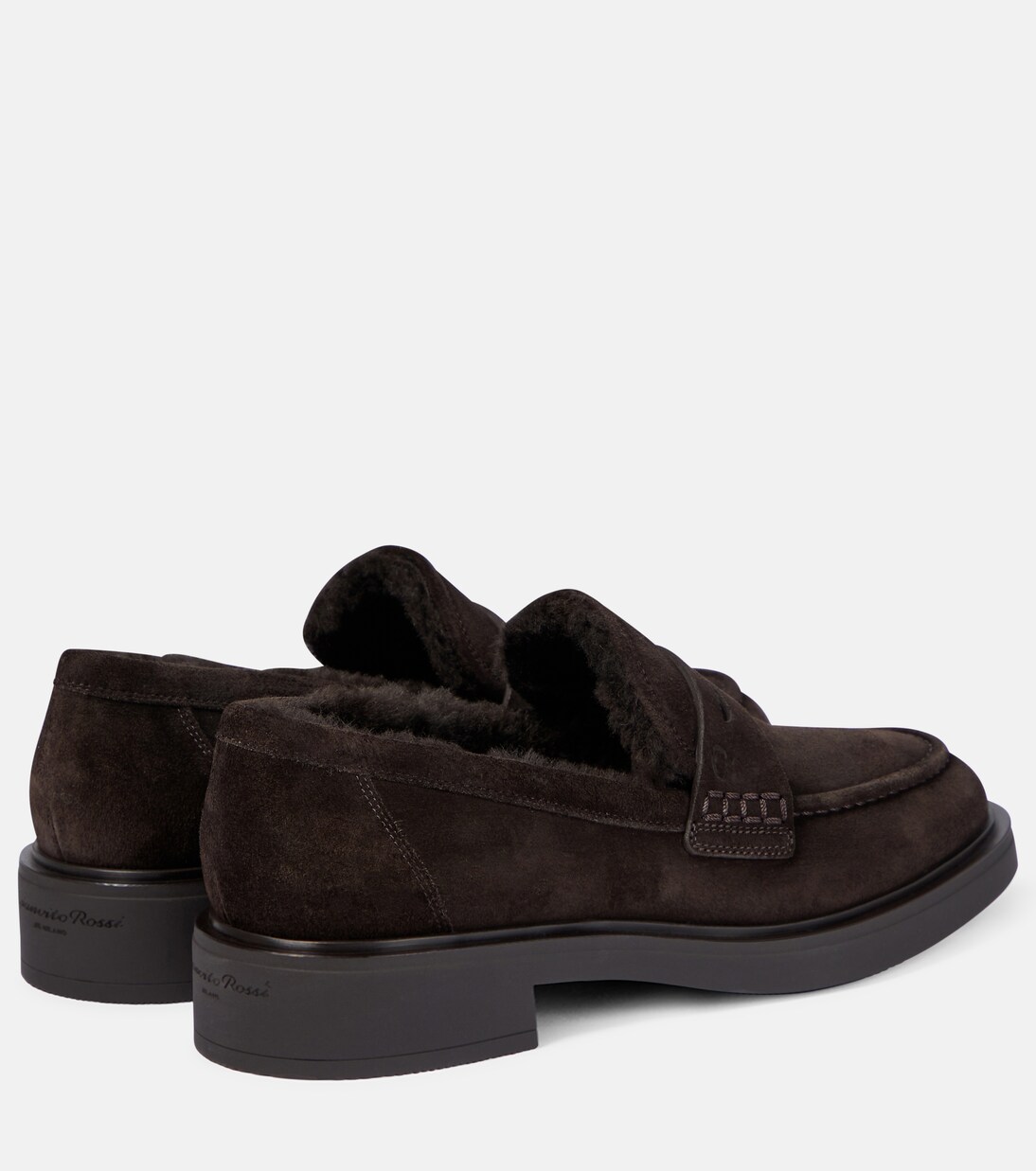 Harris shearling-lined suede loafers | Gianvito Rossi