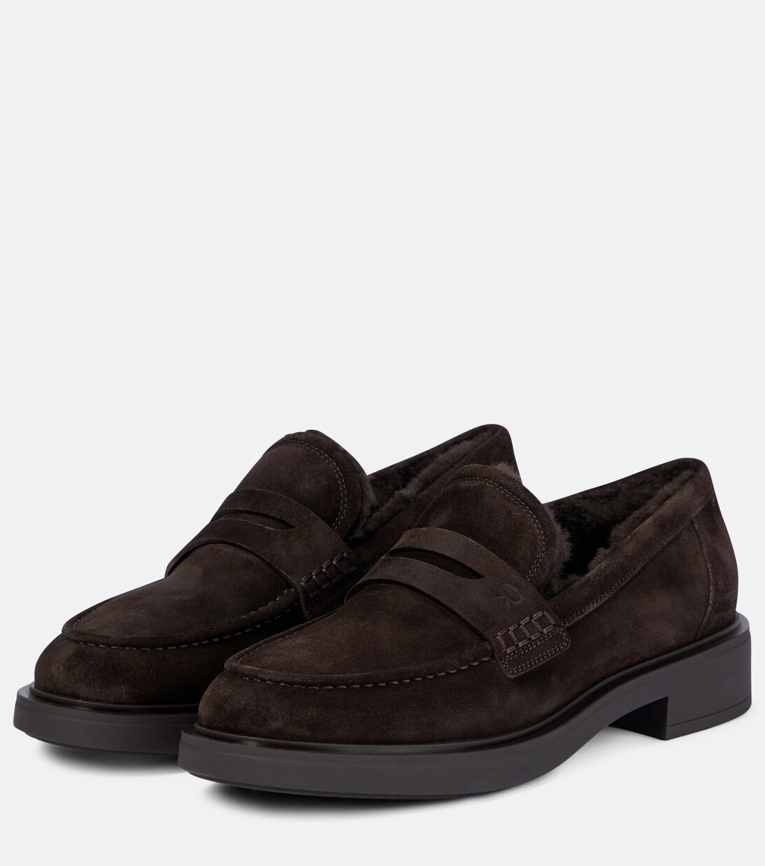 Harris shearling-lined suede loafers | Gianvito Rossi