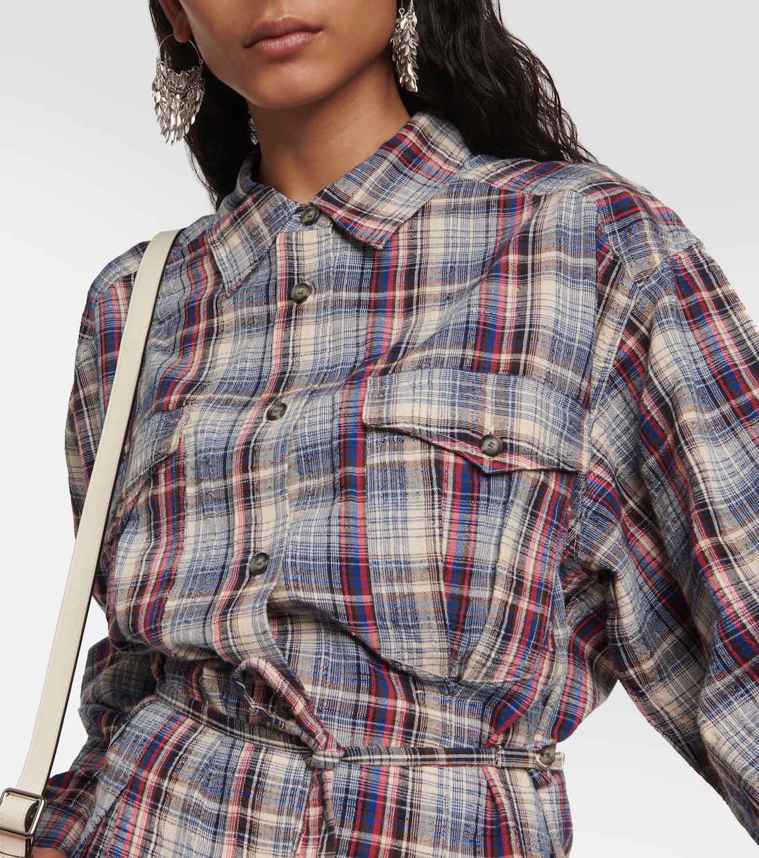 Miniabito Liliane in flanella a quadri | Marant Etoile