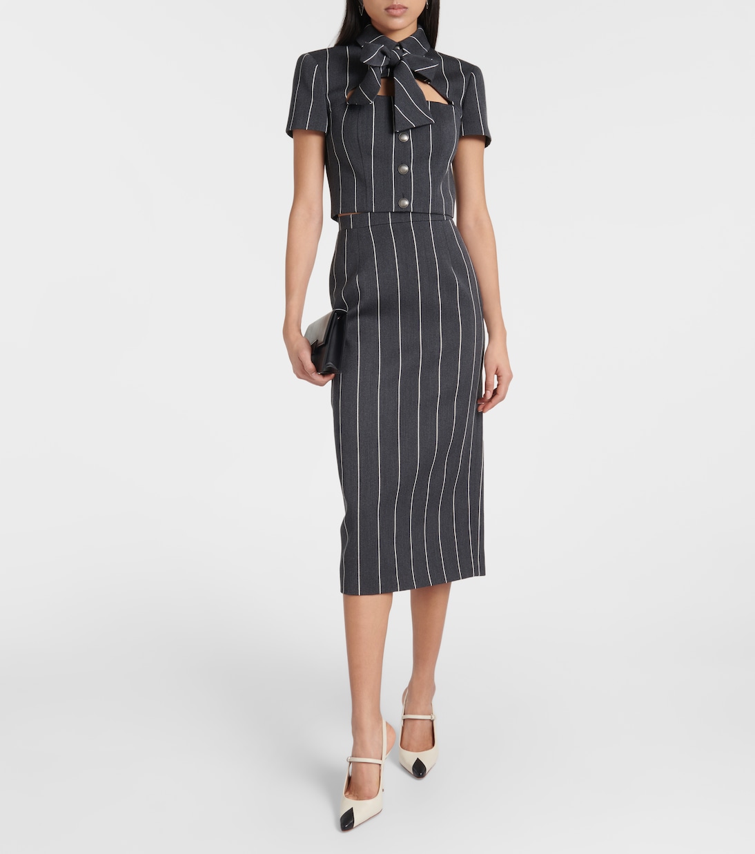 Midirock aus einem Wollgemisch | Alessandra Rich