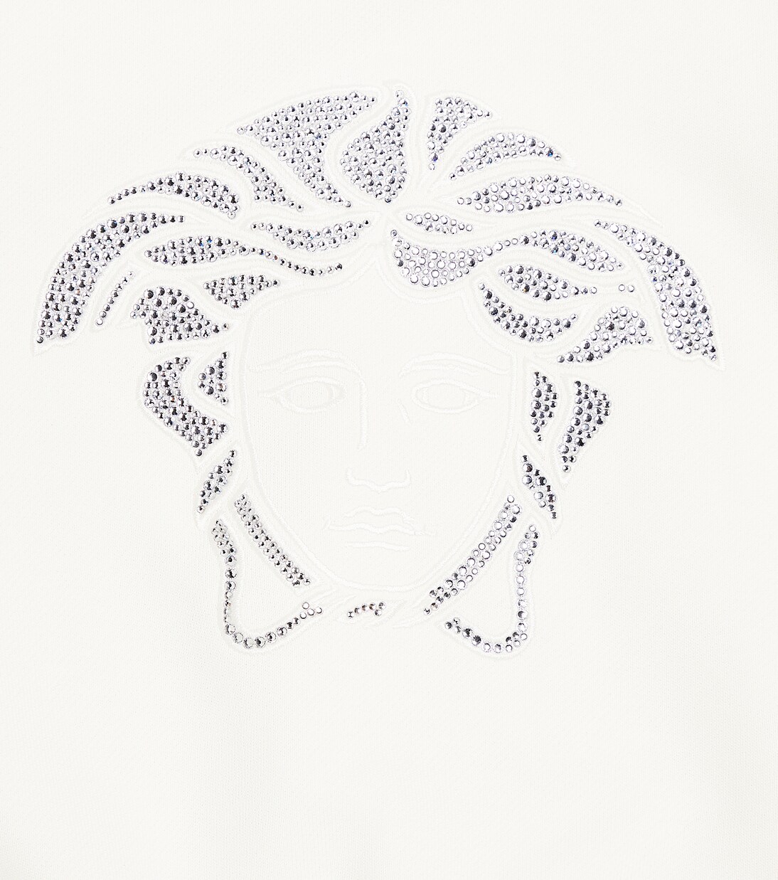 Medusa embellished cotton jersey sweatshirt | Versace Kids