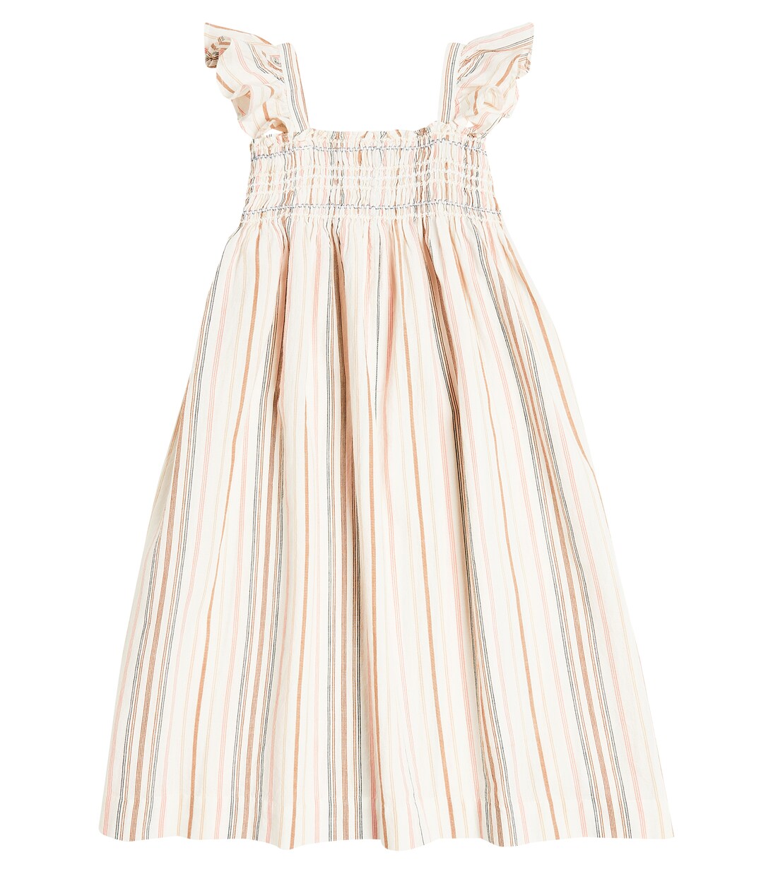 Alexandra ruched cotton dress | Bonpoint