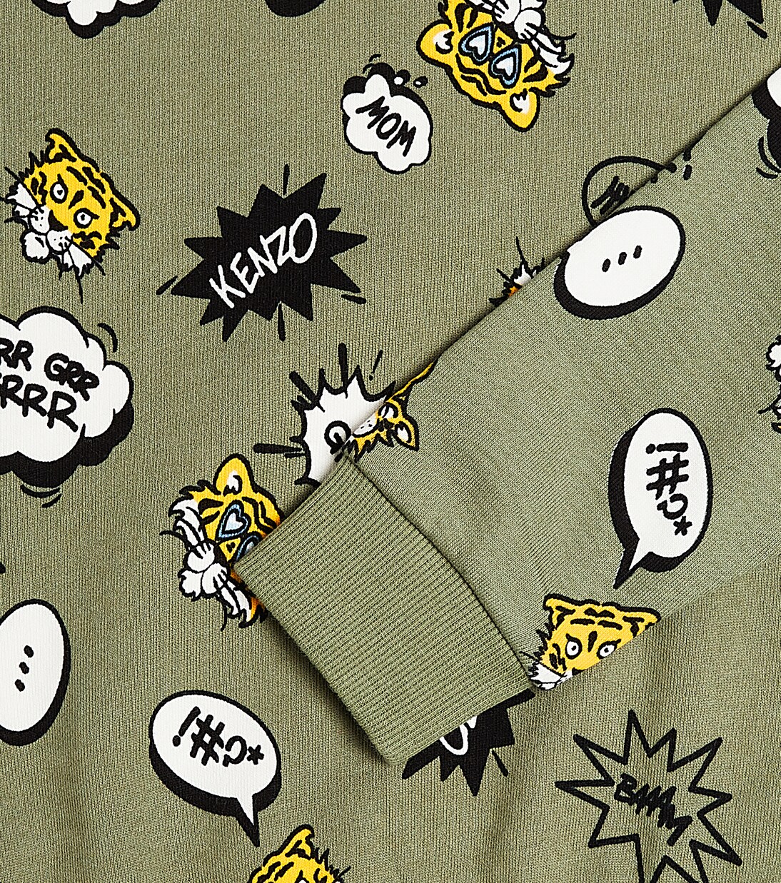 Printed cotton-blend jersey sweatshirt | Kenzo Kids