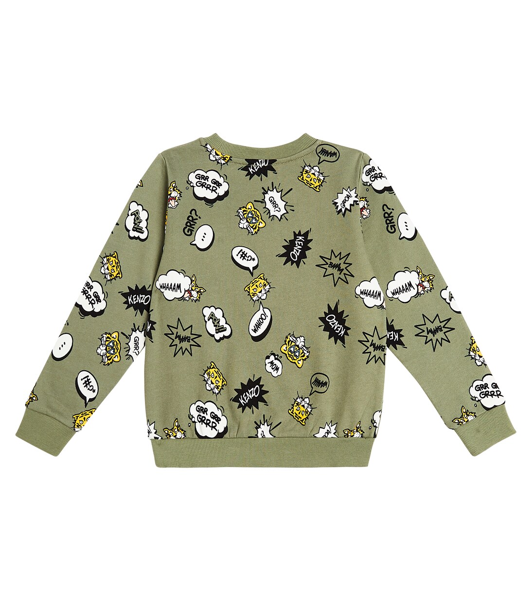 Printed cotton-blend jersey sweatshirt | Kenzo Kids