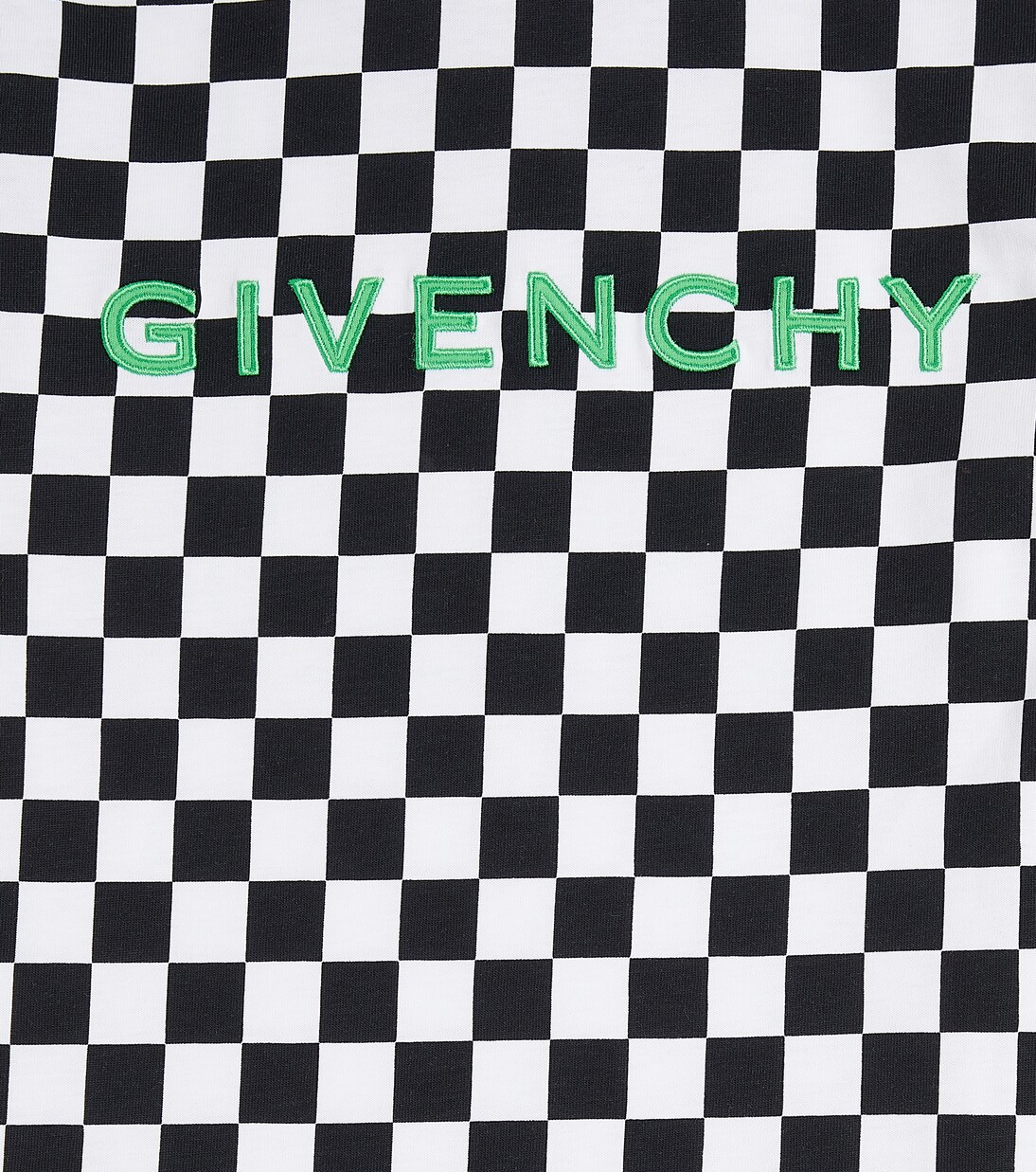 Logo checked cotton jersey T-shirt | Givenchy Kids