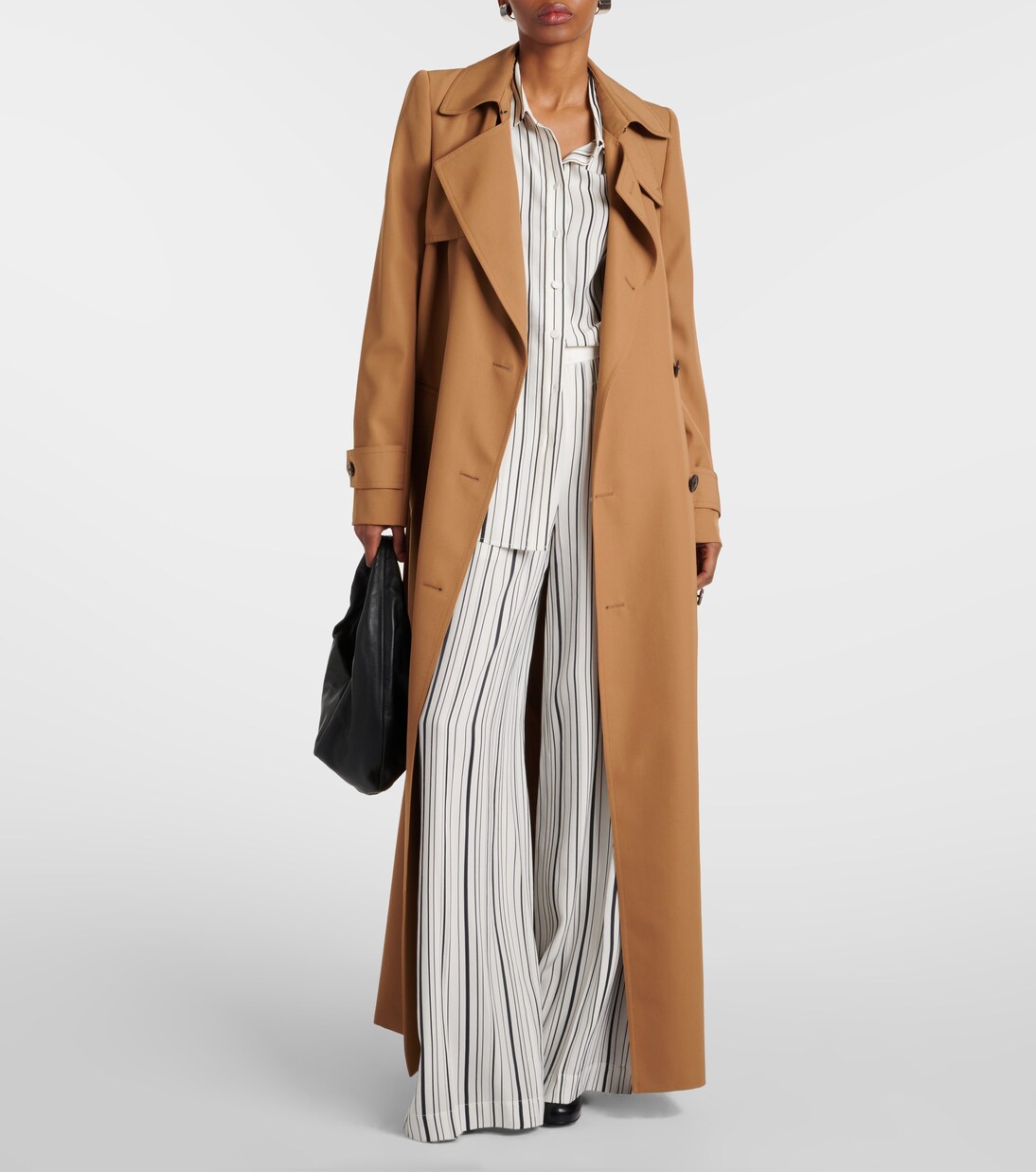 Pantalon ample Hulin rayé en soie | Joseph