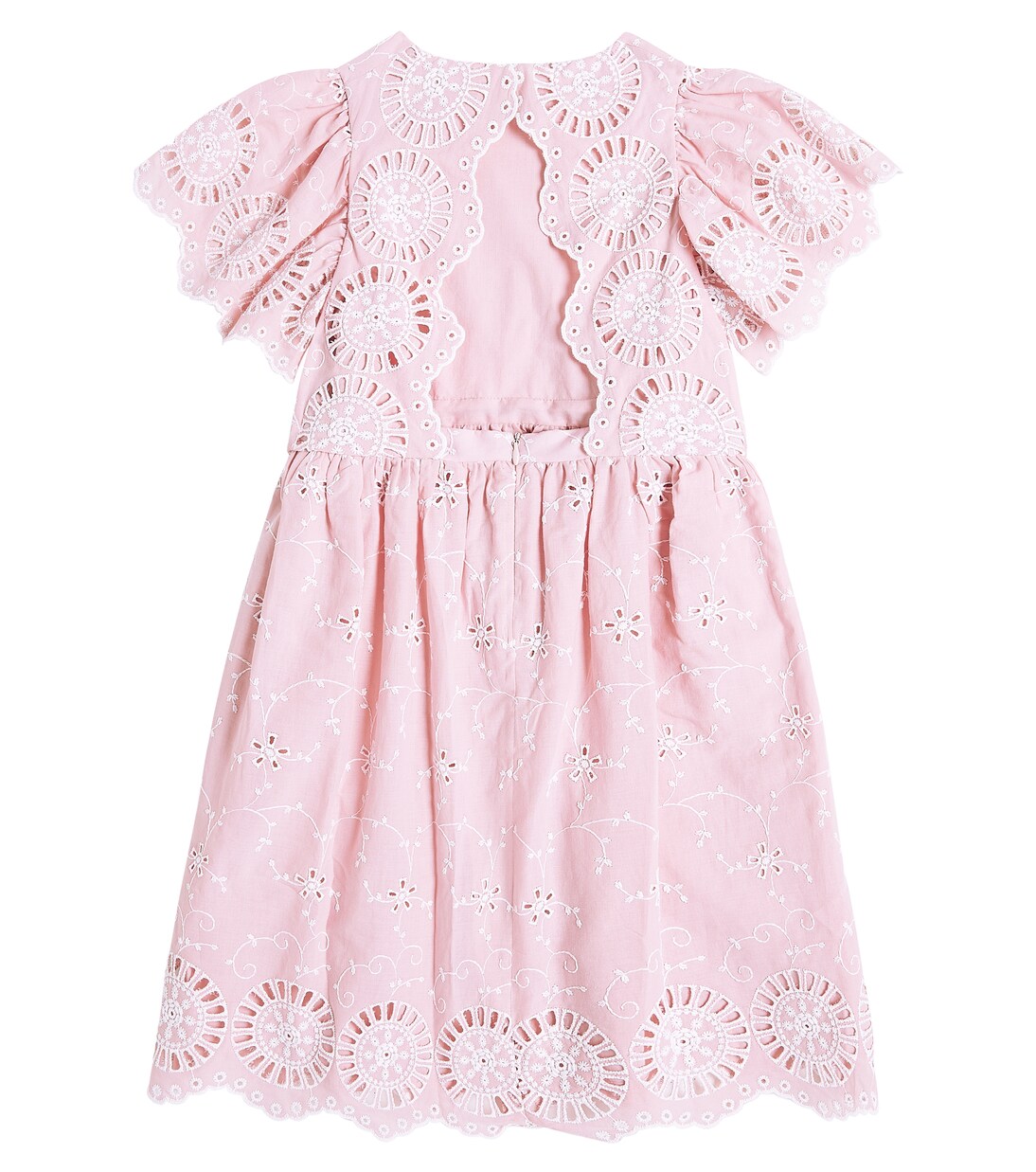 Openwork embroidered cotton-blend dress | Tartine et Chocolat