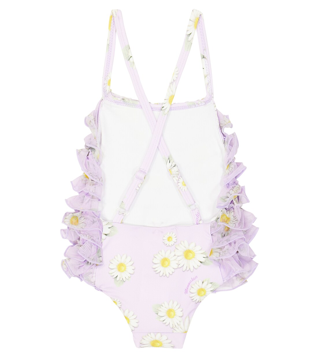 Baby ruffled tulle bodysuit | Monnalisa