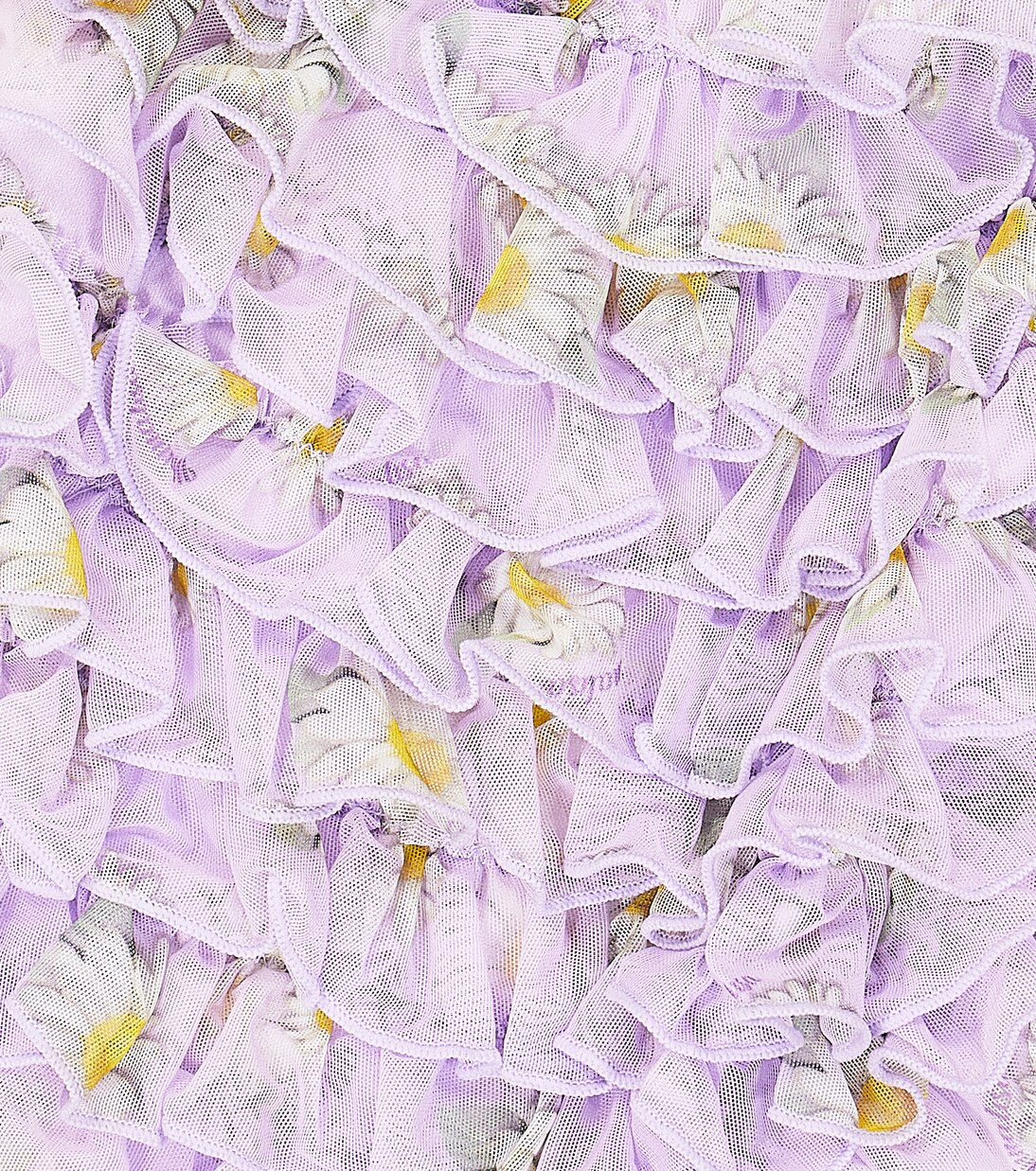 Baby ruffled tulle bodysuit | Monnalisa