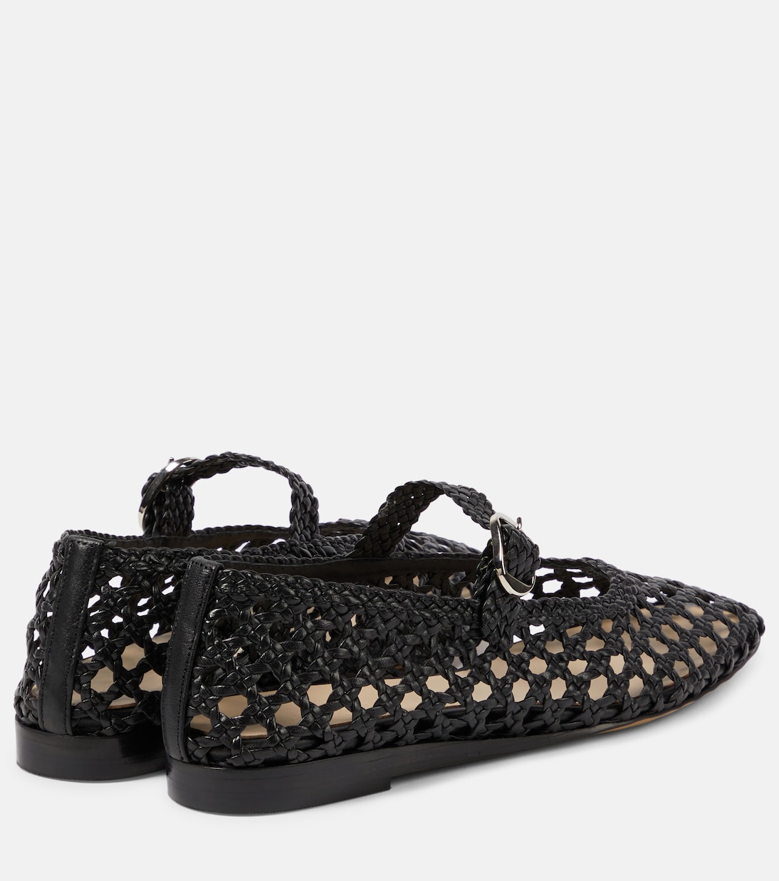 Woven leather Mary Jane flats | Le Monde Béryl