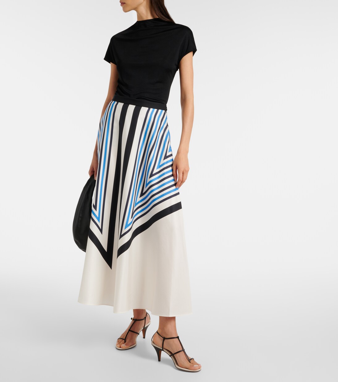 Maxirock Cretto aus Seide und Baumwolle | Joseph
