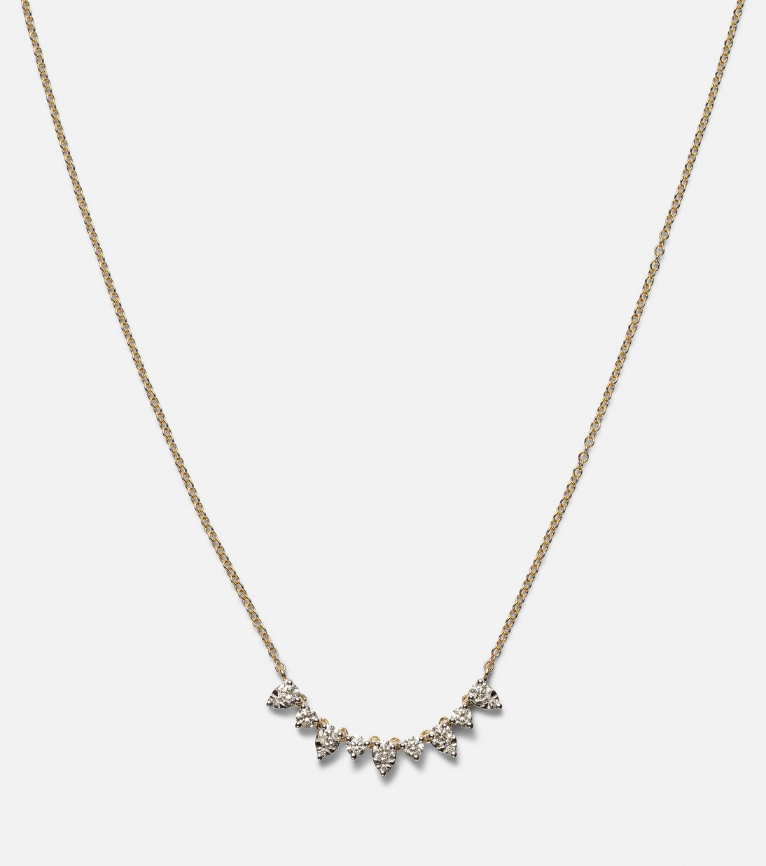Perfect Pear 10kt gold necklace with diamonds | Stone and Strand