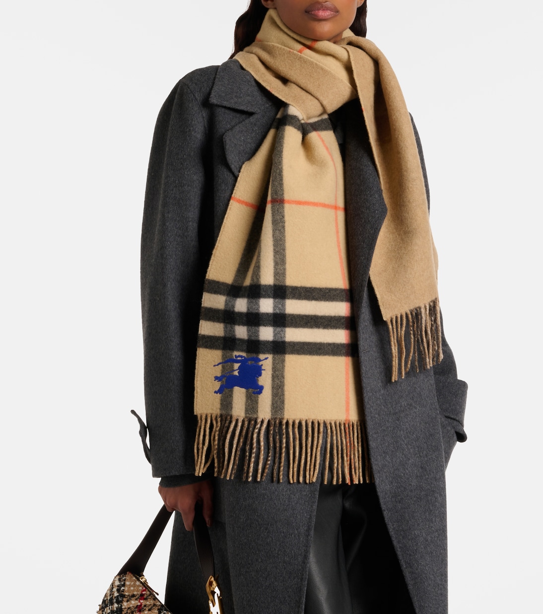 Burberry Check EKD cashmere scarf | Burberry