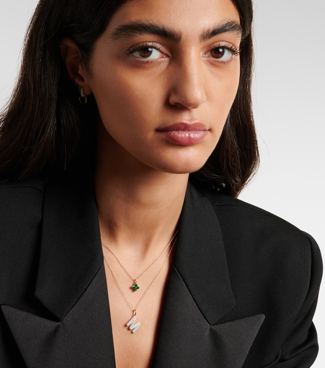 Collier Initial en or 10 ct et diamants | Stone and Strand