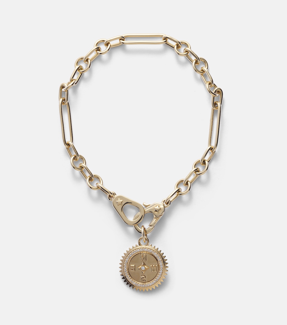 Bracelet Internal Compass en or 18 ct et diamants | FoundRae