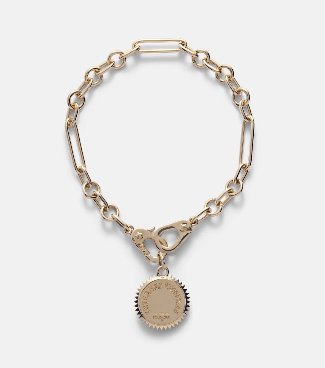 Bracelet Internal Compass en or 18 ct et diamants | FoundRae