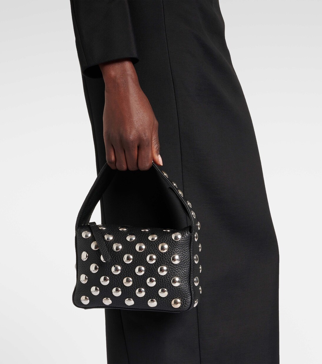 Elena Small studded leather shoulder bag | Khaite