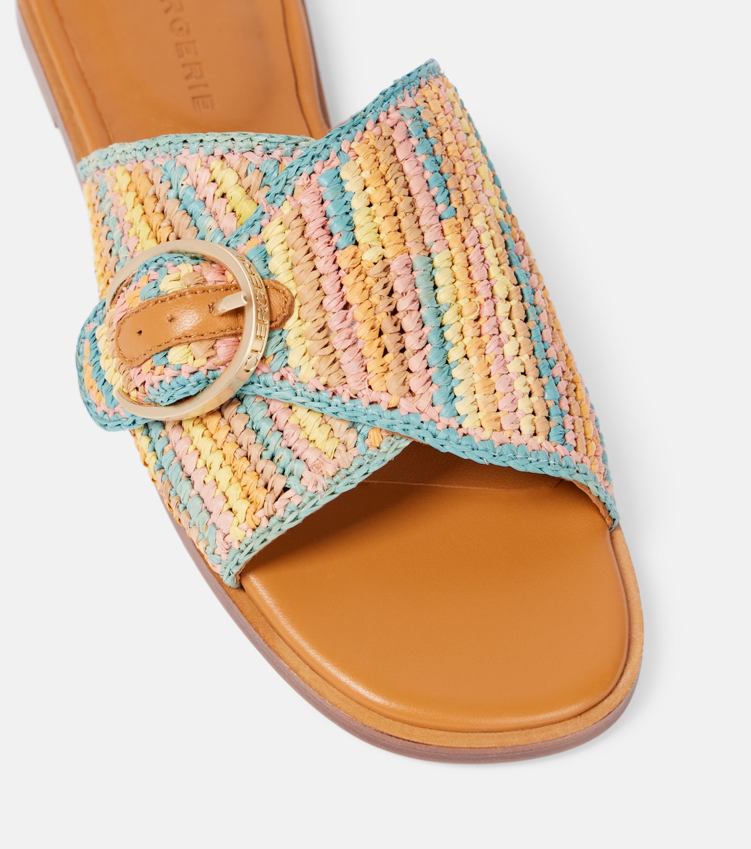 Irme raffia slides | Clergerie