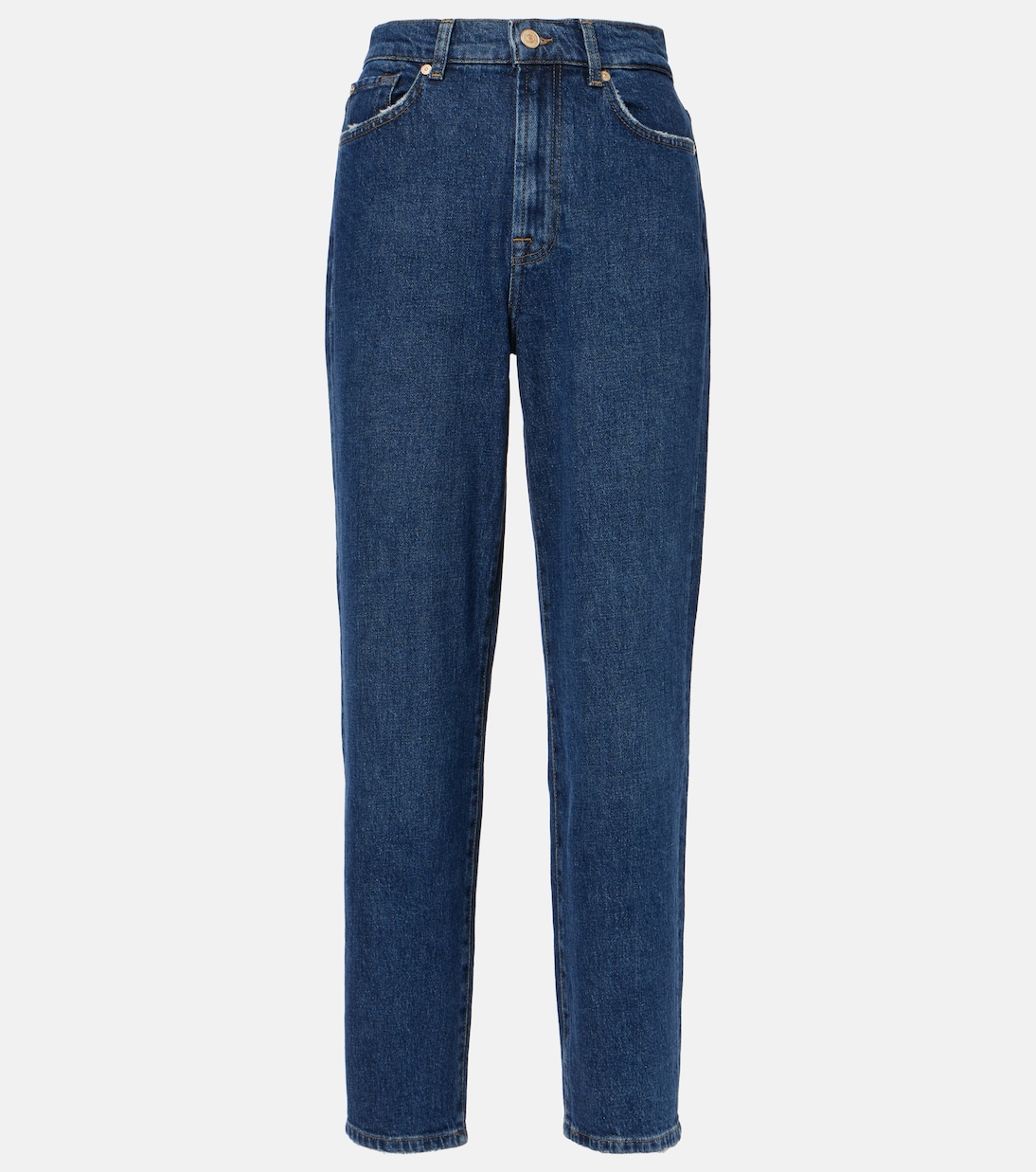 High-Rise Cropped Straight Jeans | 7 For All Mankind