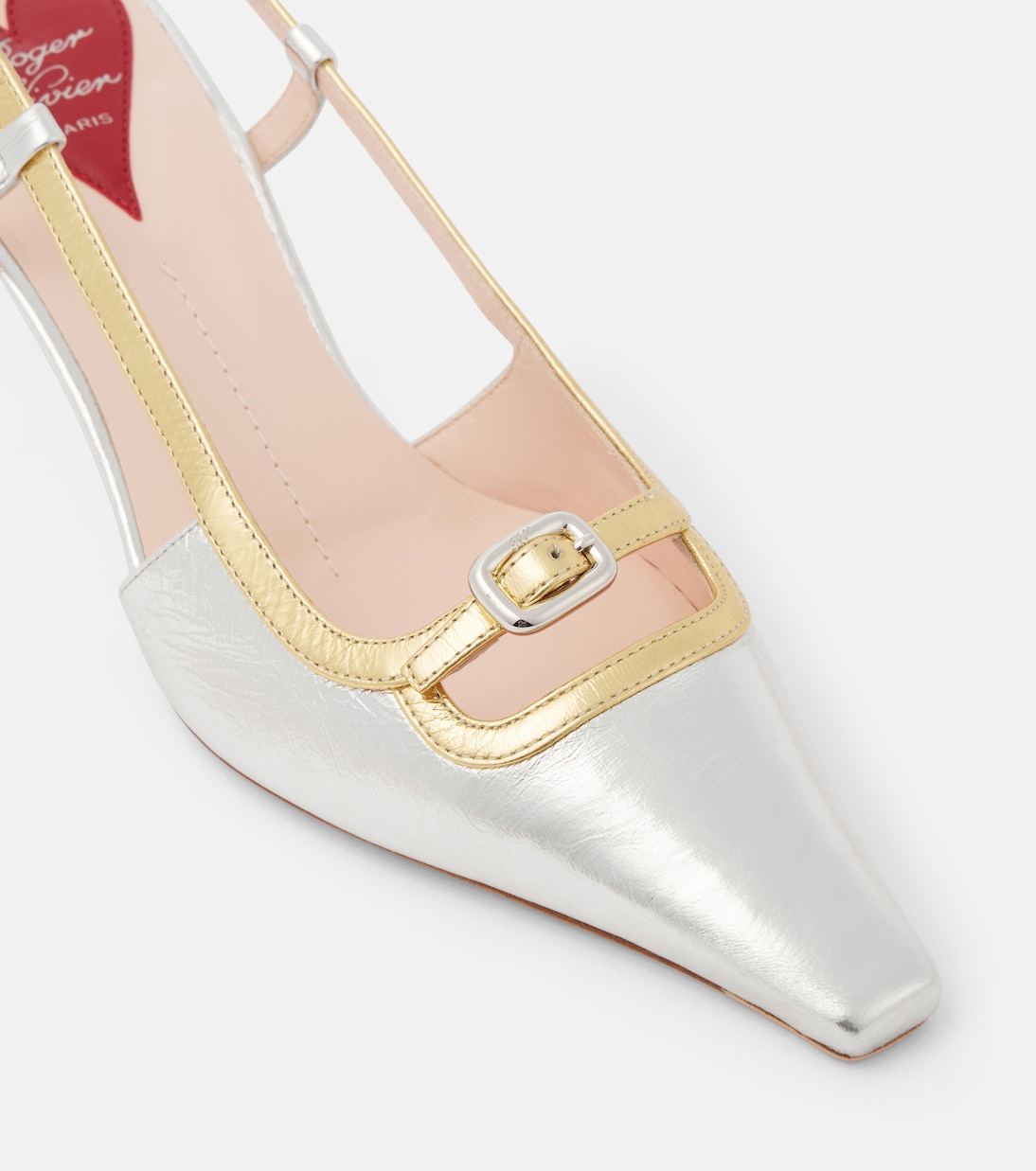 Pumps Viv’ Canard 55 aus Metallic-Leder | Roger Vivier