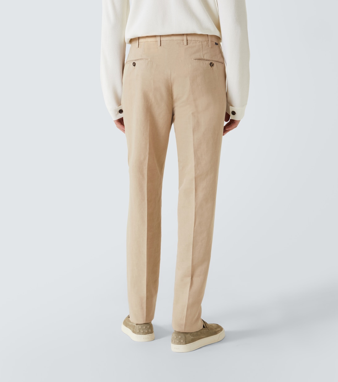 Gerade Hose aus Leinen und Baumwolle | Slowear