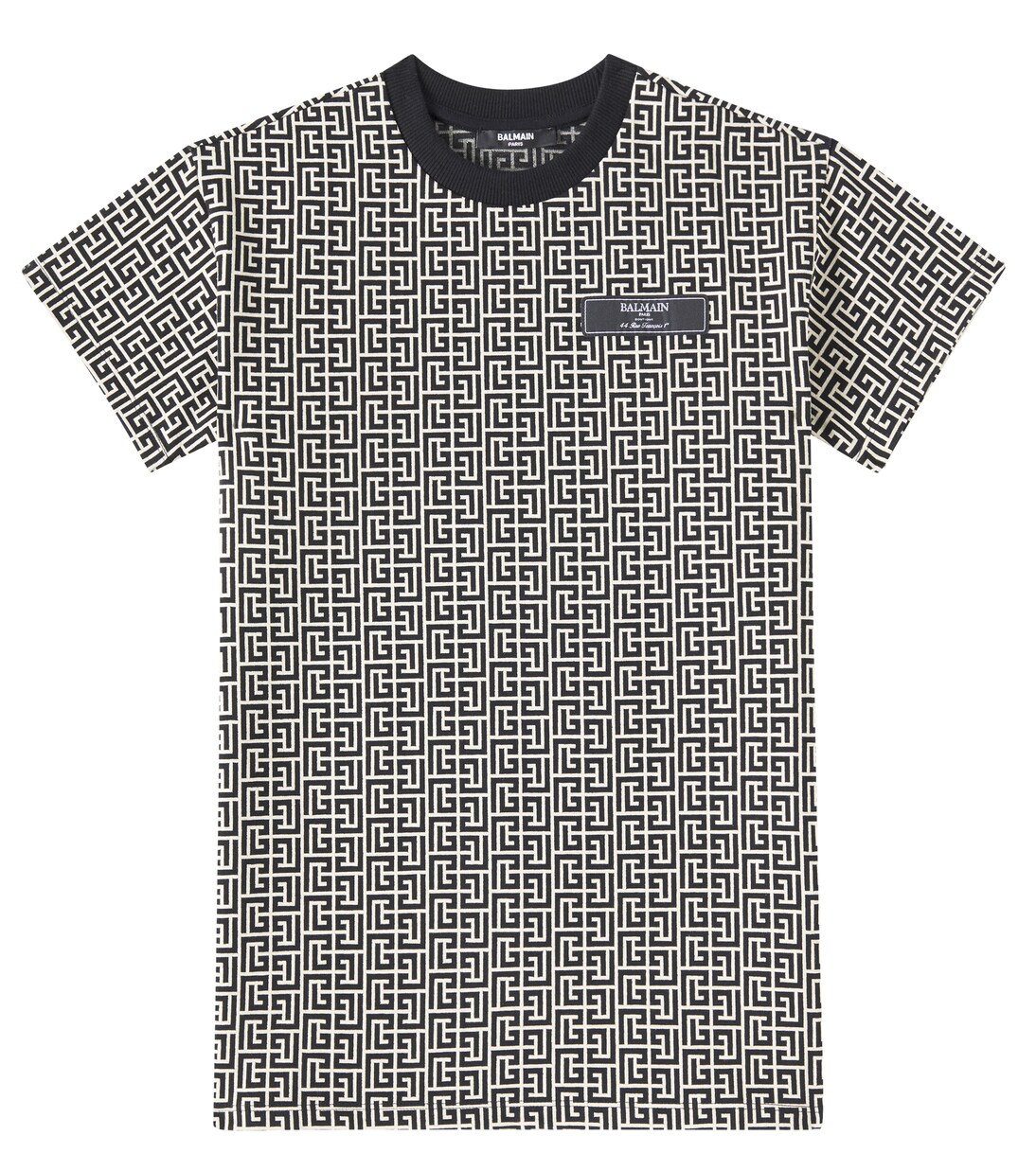 Cotton-blend jersey dress | Balmain Kids