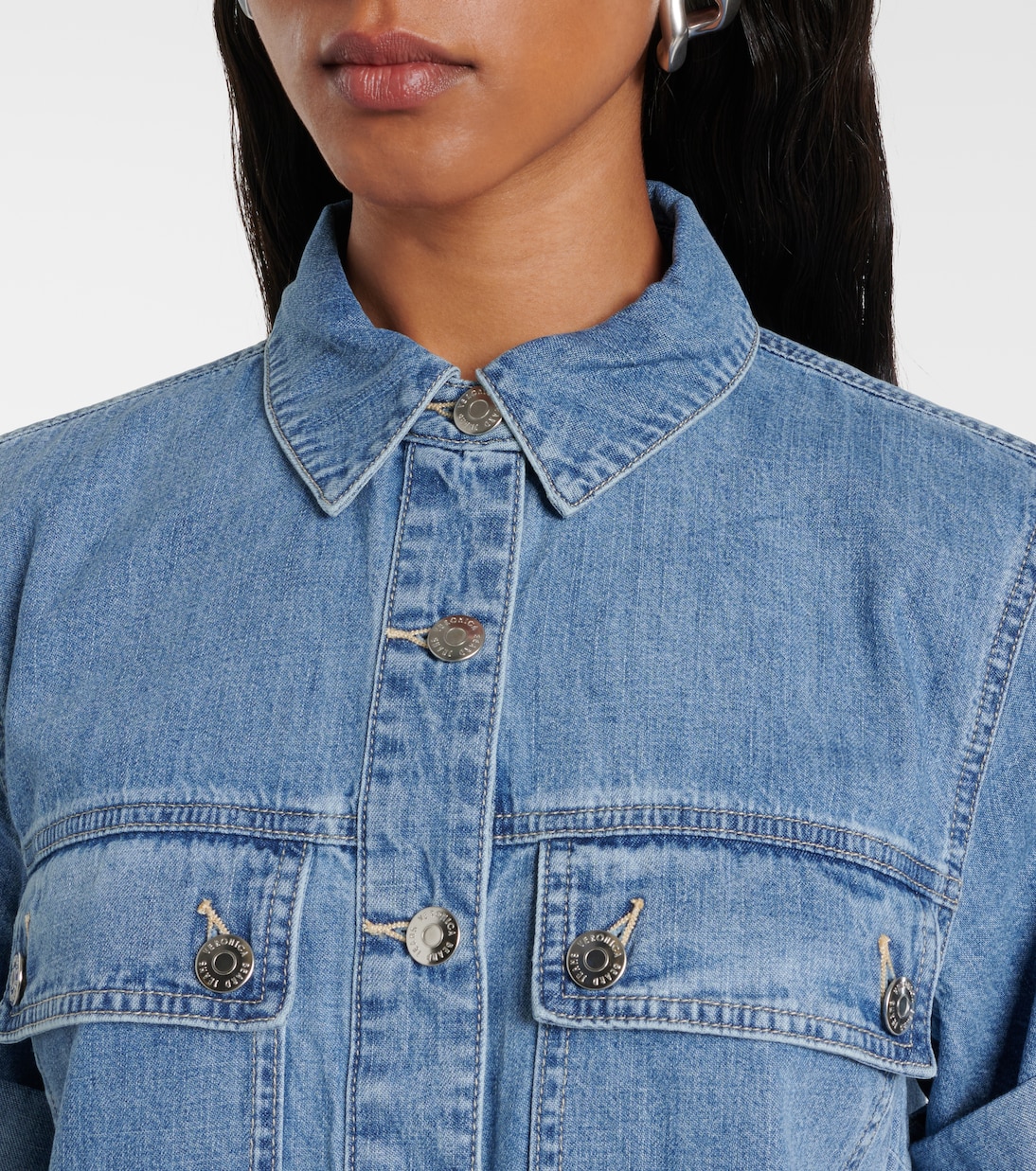 Robe chemise Warren en jean | Veronica Beard