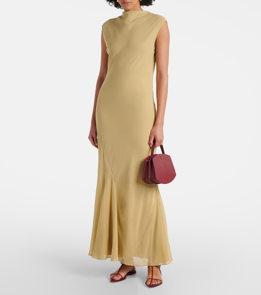 Abito lungo Erin in chiffon di seta | Tove