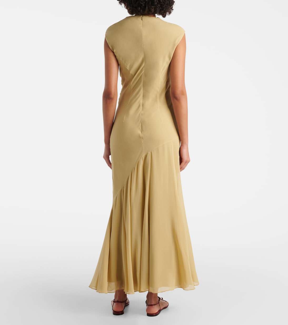 Abito lungo Erin in chiffon di seta | Tove