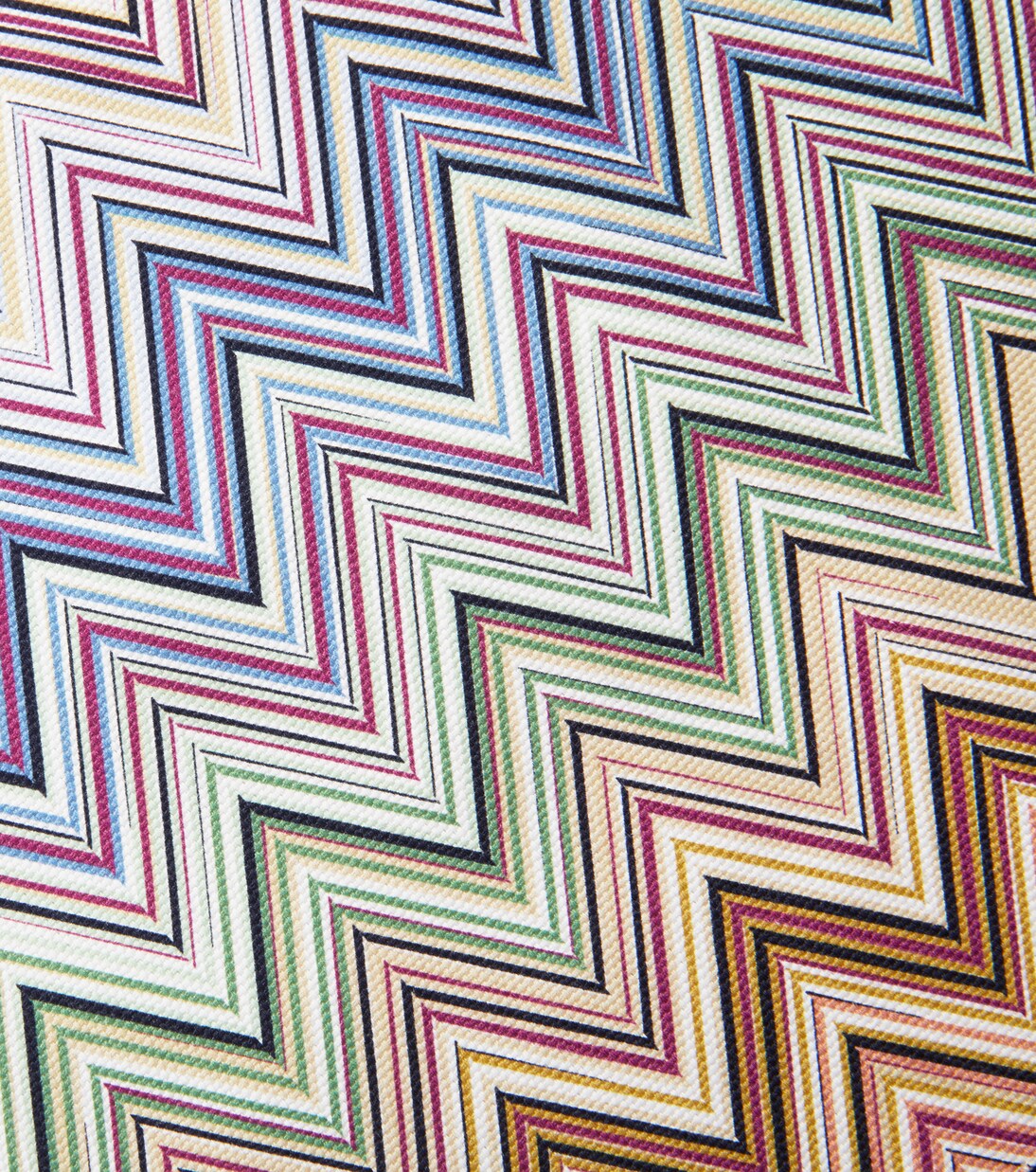 طقم مفرش سفرة من القطن بنقشة زك زاك Andorra عدد 2 | Missoni