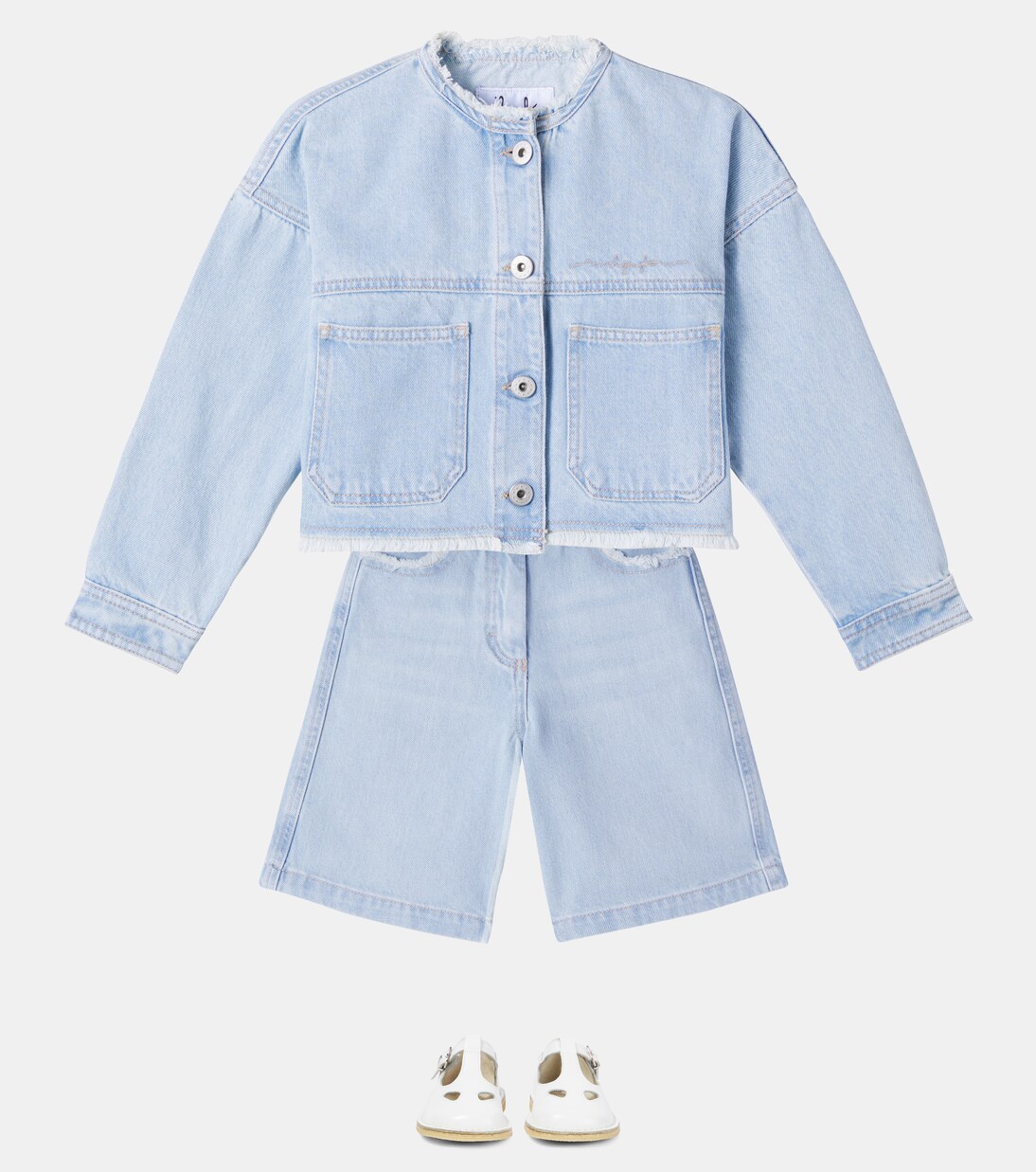 Denim Bermuda shorts | Il Gufo