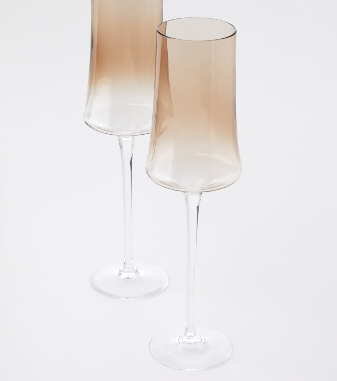 Set of 2 Murano glass champagne flutes | Brunello Cucinelli