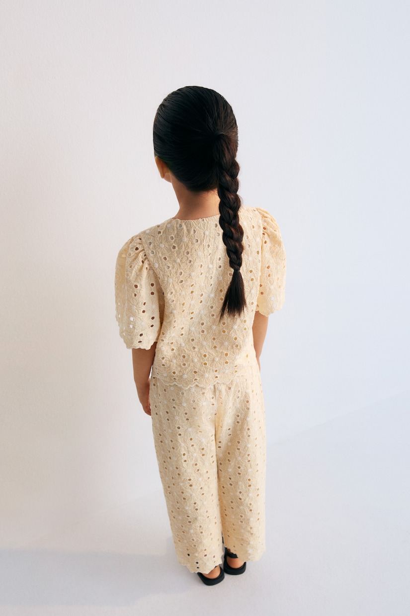 Creta embroidered cotton-blend pants | The New Society