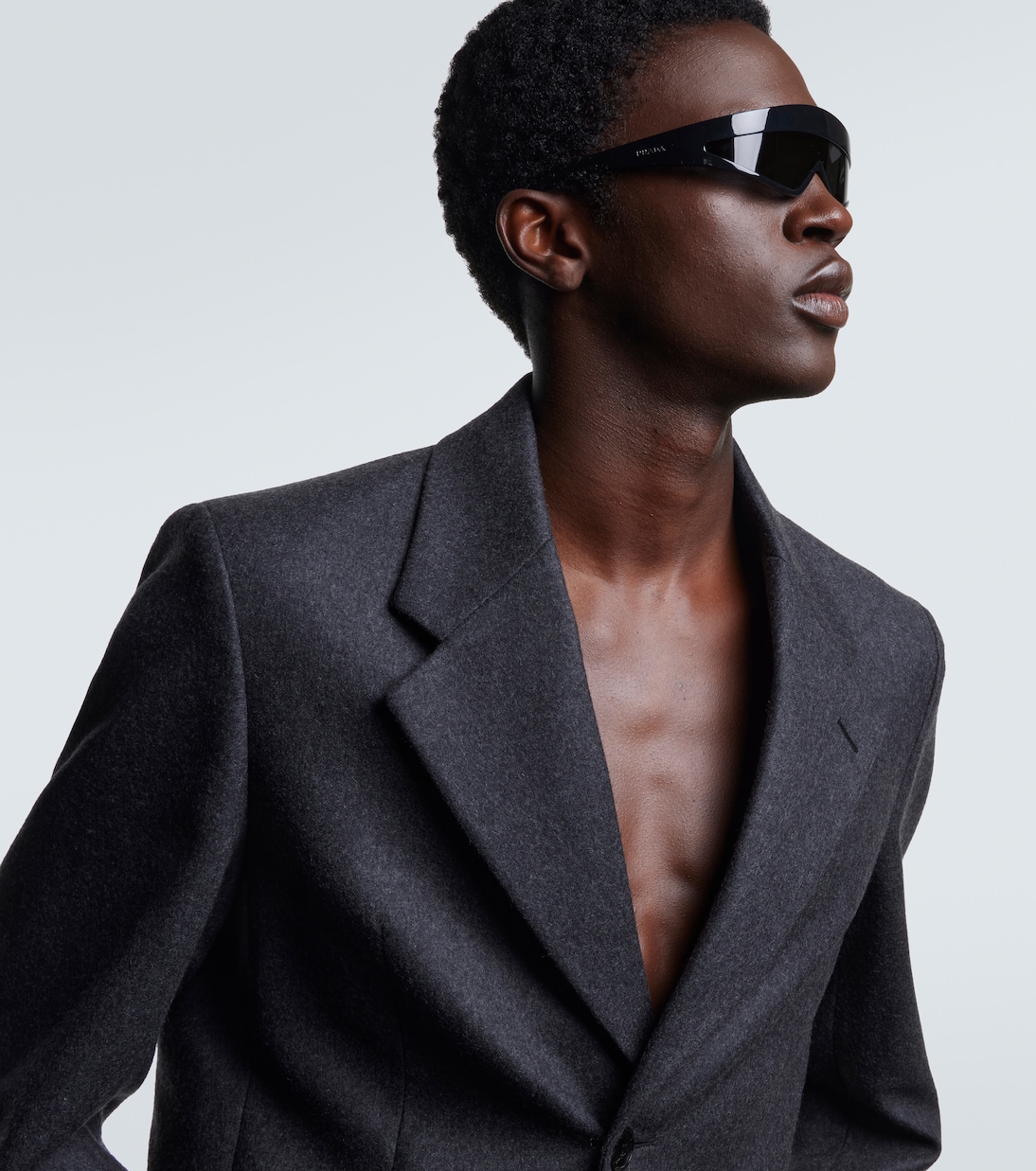 Logo shield sunglasses | Prada