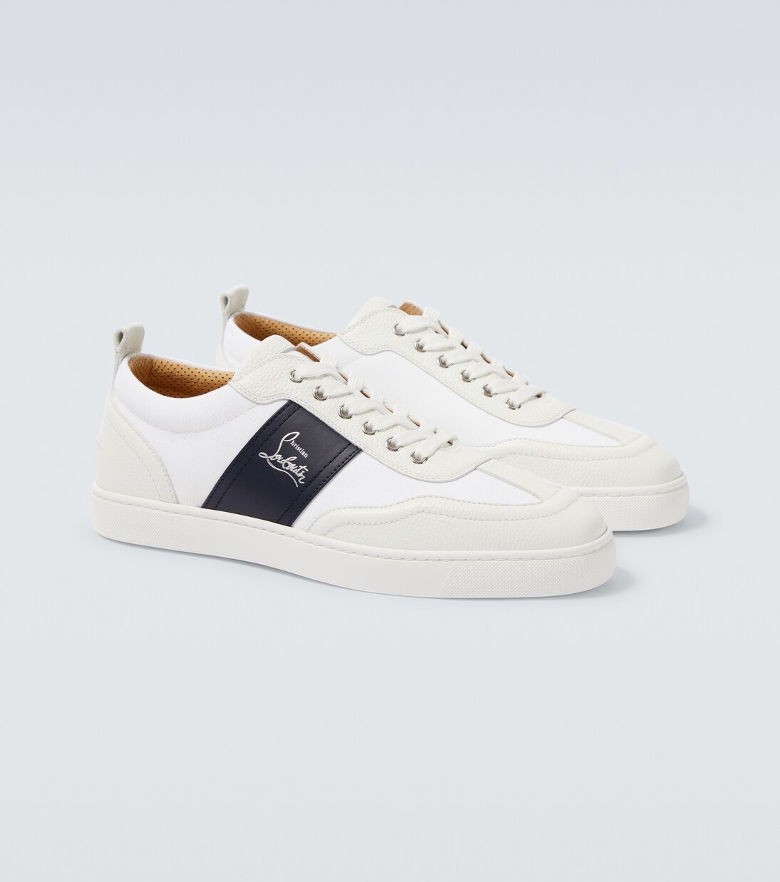 Sneakers Retro aus Leder und Canvas | Christian Louboutin