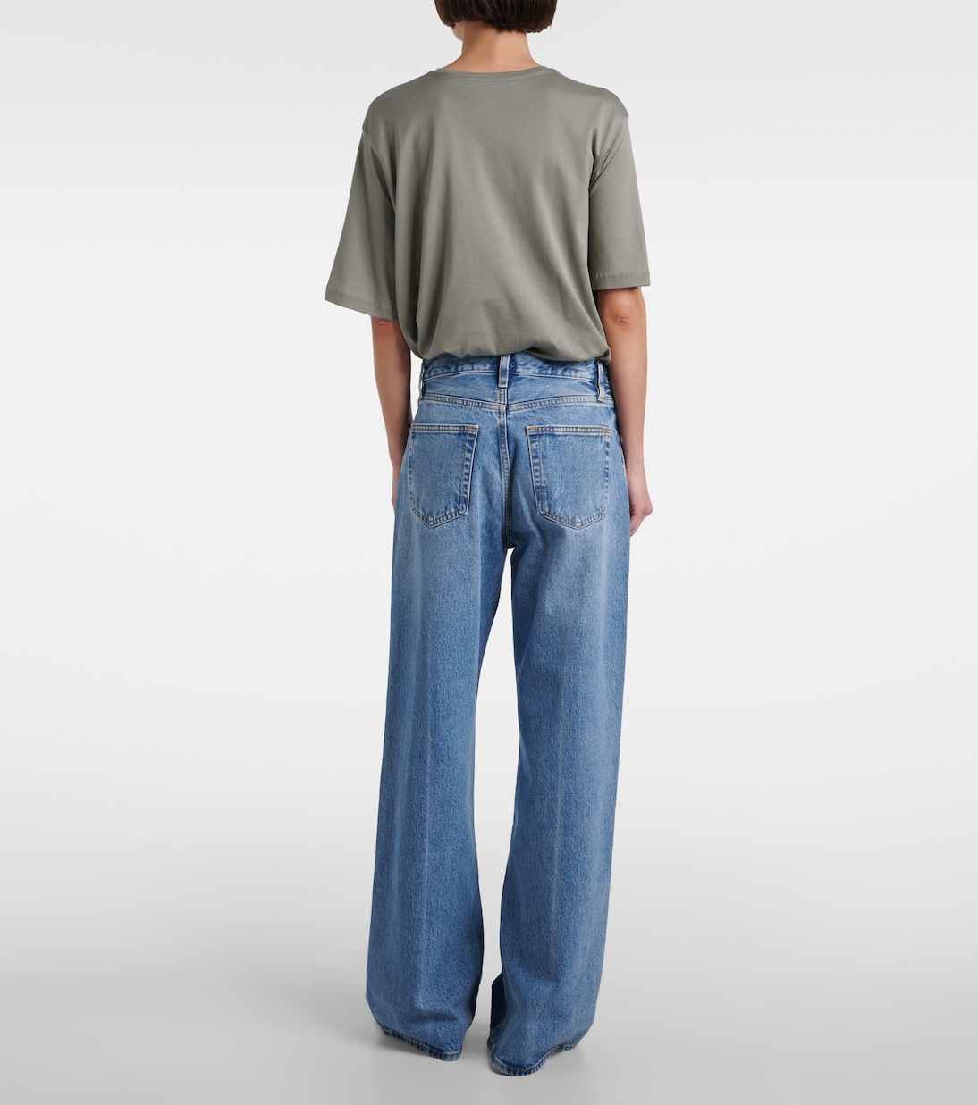 Loose mid-rise wide-leg jeans | Frame