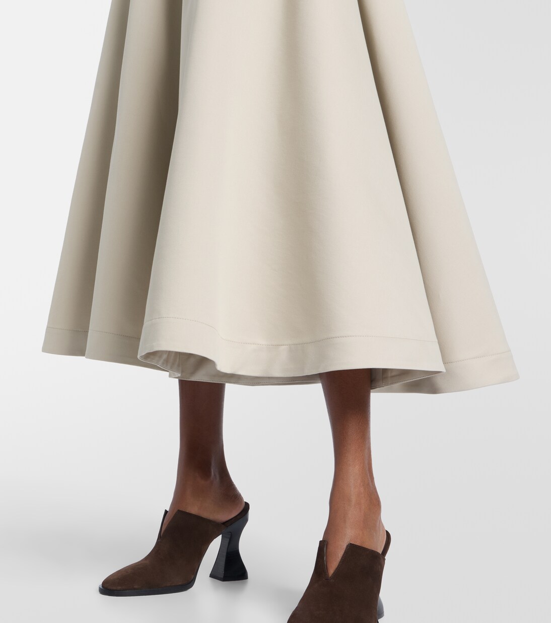 Cotton and silk twill culottes | Bottega Veneta