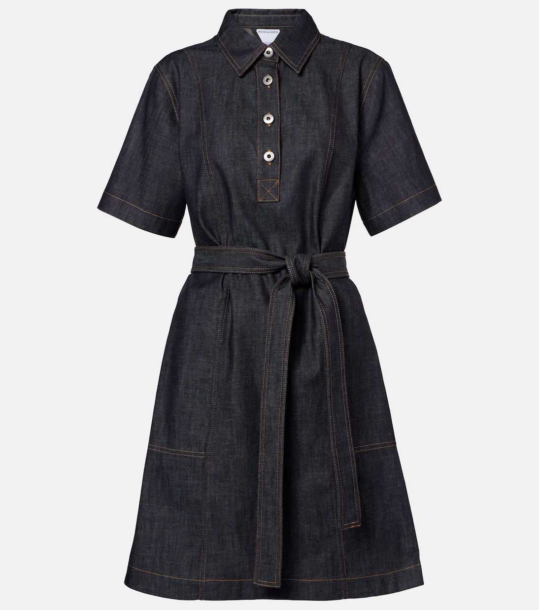 Denim midi dress | Bottega Veneta