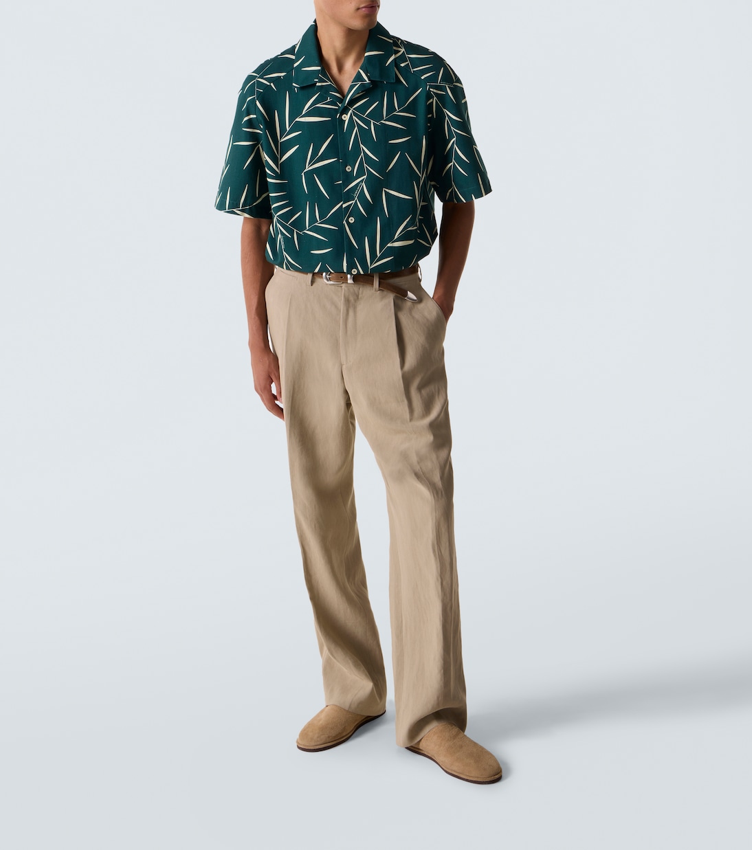 Fonccio printed cotton bowling shirt | Jacquemus